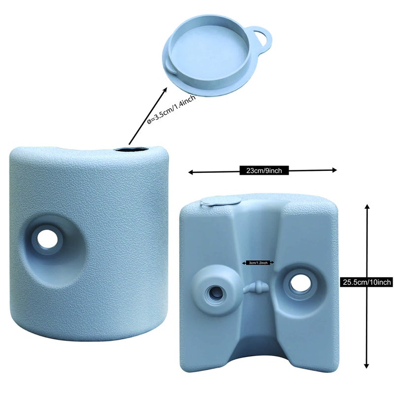 ABCCANOPY Heavy Duty Drum Weights Fill with Water or Sand, 70 LB - Image 2